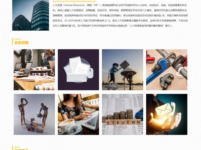 【K702】人力资源服务职业介绍所工作室网站模板