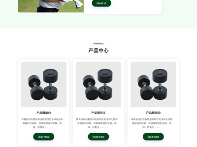 【K587】高尔夫球场体育运动场场地租赁公司网站模板